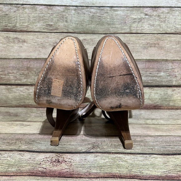 Giambattista Valli Brown Leather Heels - Picture 10 of 10